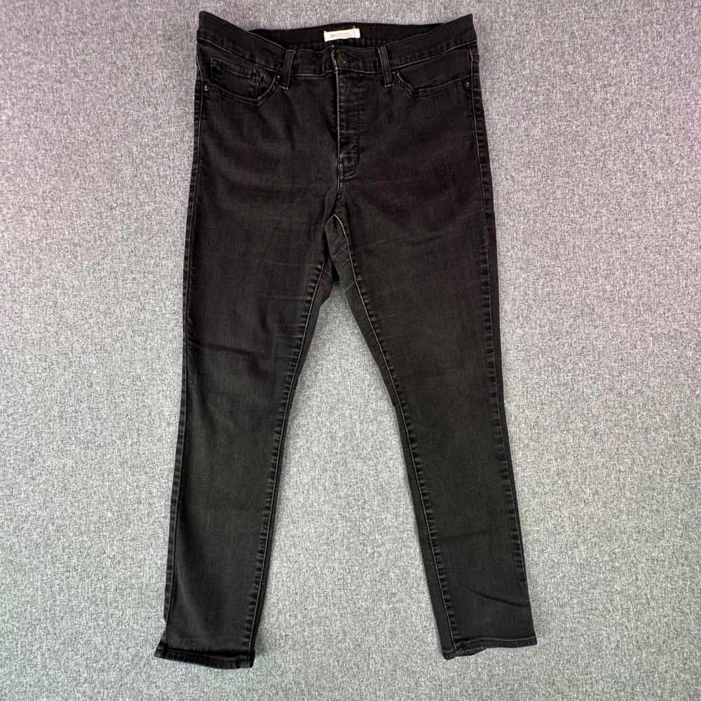 Levi's Jeans Womens 32 311 Shaping Skinny Black Denim Stretch Mid Rise